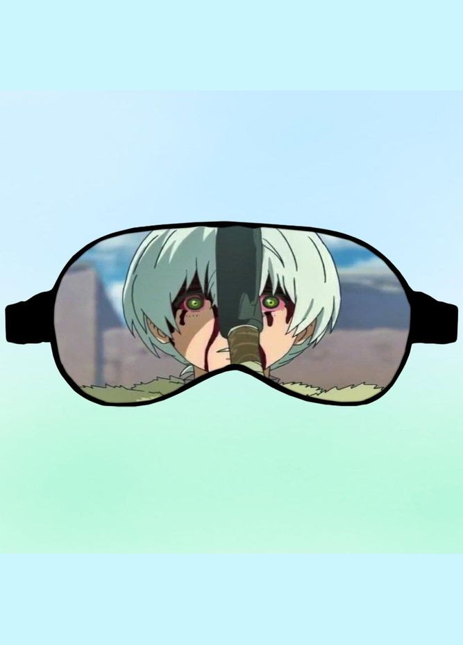 Маска для сна Аниме Тебе, бессмпертный #0004 черная No Brand (315044231)