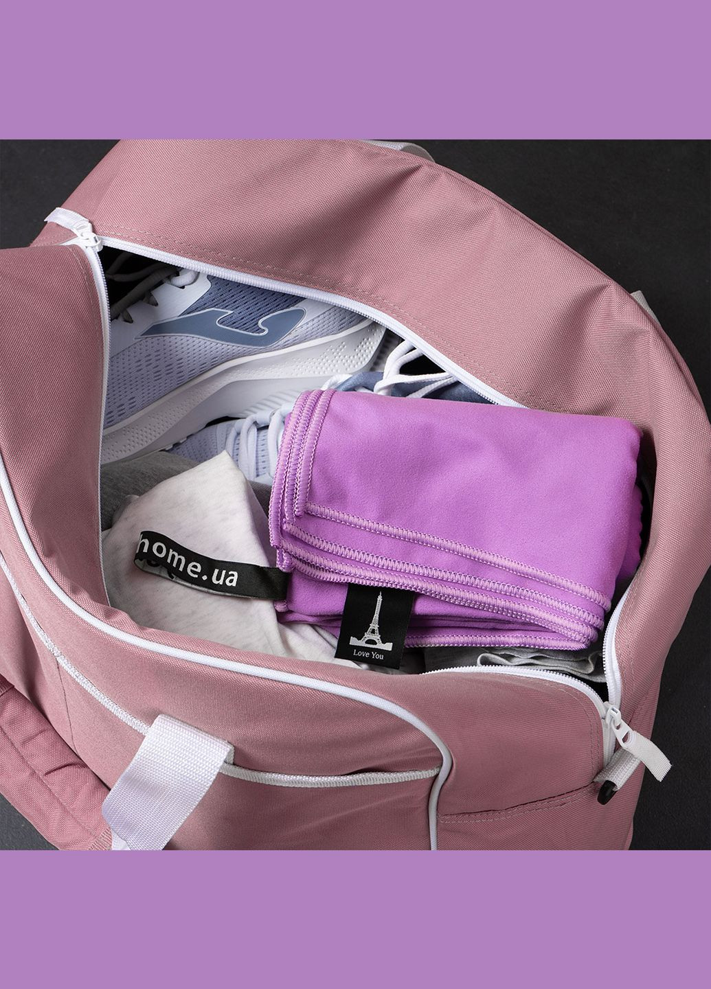 Набор полотенец SPORT 2шт 50х90 и 70х140 светло-сиреневый Love You однотонный сиреневый