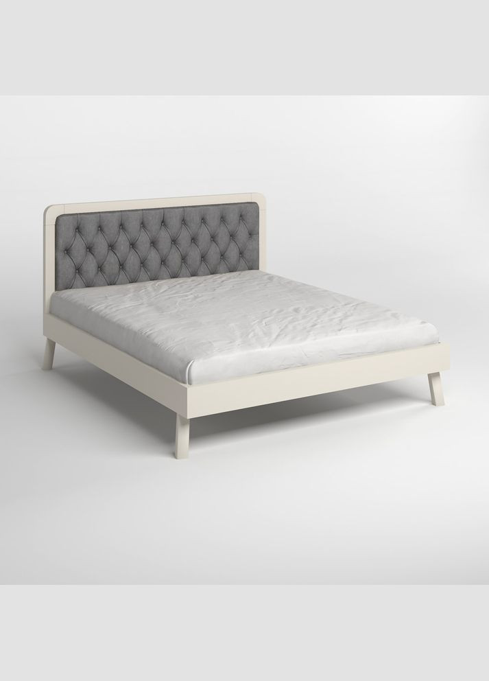 Односпальне дерев'яне ліжко Токіо (S2005Y50R)/Аляска 93 (Сірий) 80х190 см (MBG-11231) Mebigrand (366087373)