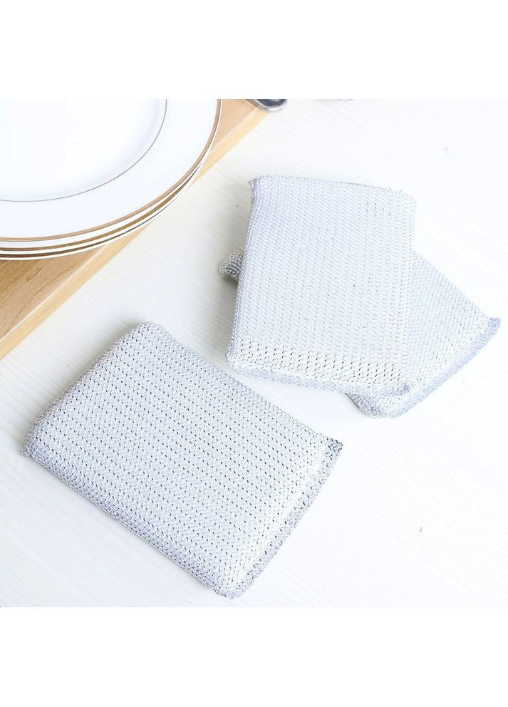 Губки для посуду м'які 4 шт Безпечні неабразивні чистячі мочалки для каструль, сковорідок і кухонних поверхонь No Brand (368304084)