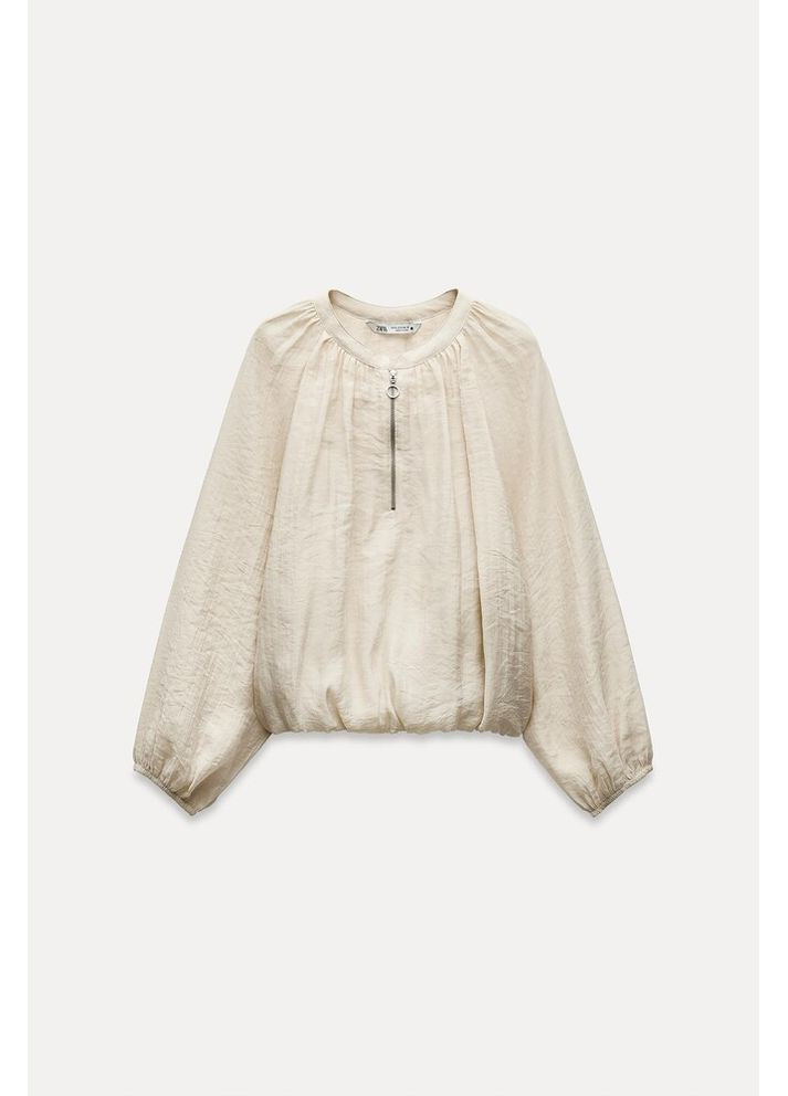 Бежева блуза 4437/249 Zara