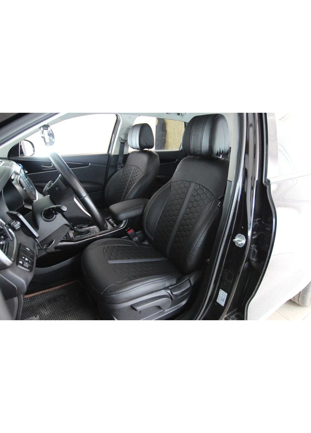 Авточохли Kia Sorento 2014-2017 (5 місць) Екошкіра (Чехли в салон) EMC ELEGANT (398174820)