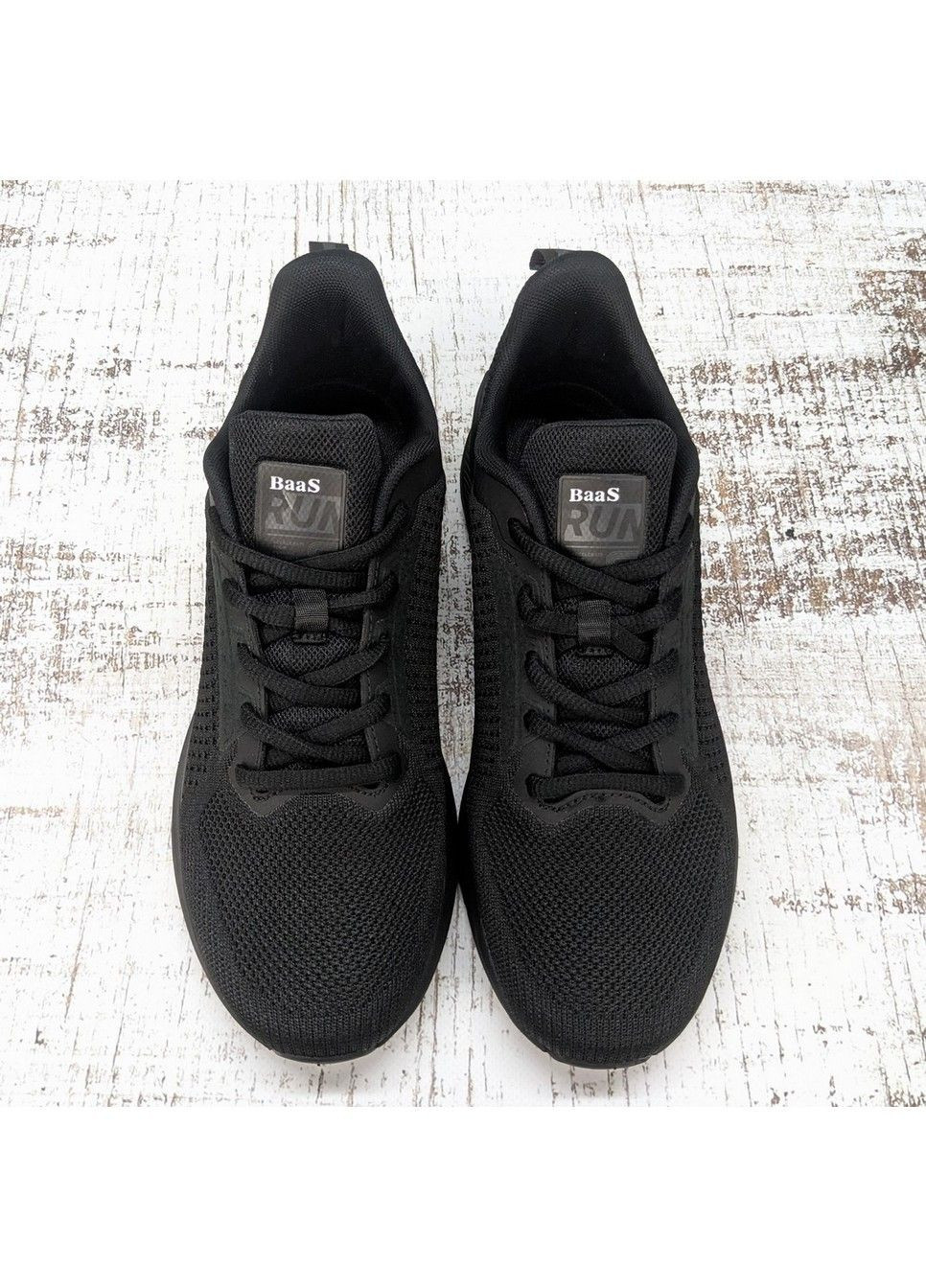 Черные демисезонные кроссовки мужские текстильные Baas