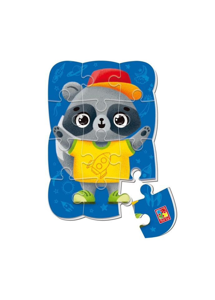 Детский магнитный пазл "Енот" VT3205-91, 12 элементов Vladi toys (334141684)