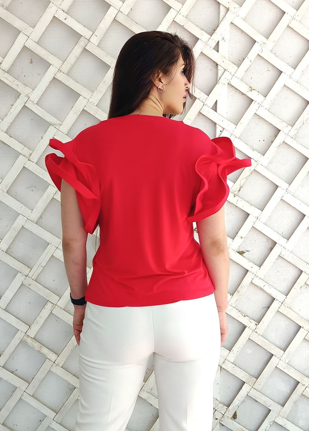 Красная летняя футболка с коротким рукавом New Collection