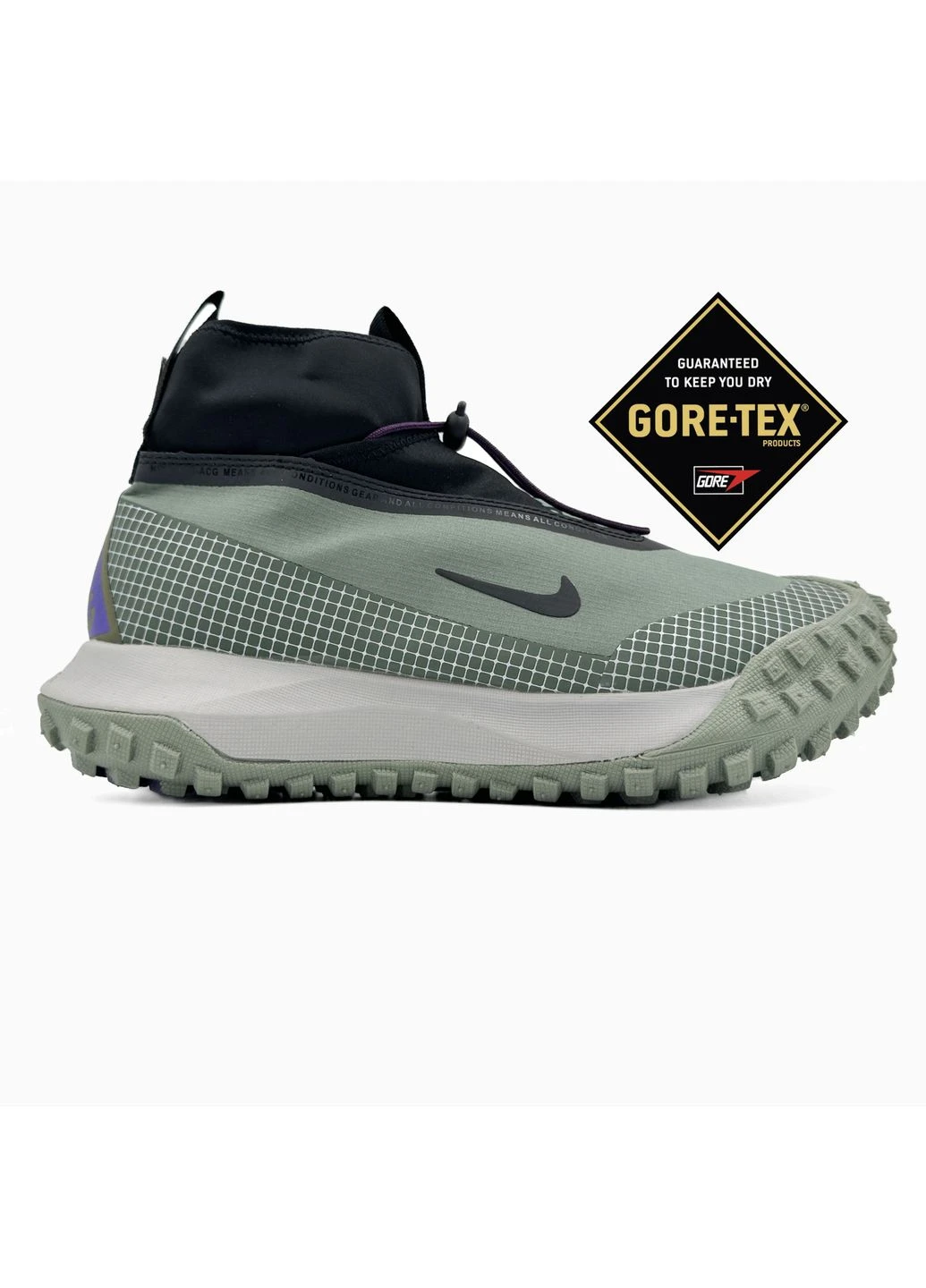 Зеленые летние кроссовки nike acg mauntain green найк асж маунс флай No Brand