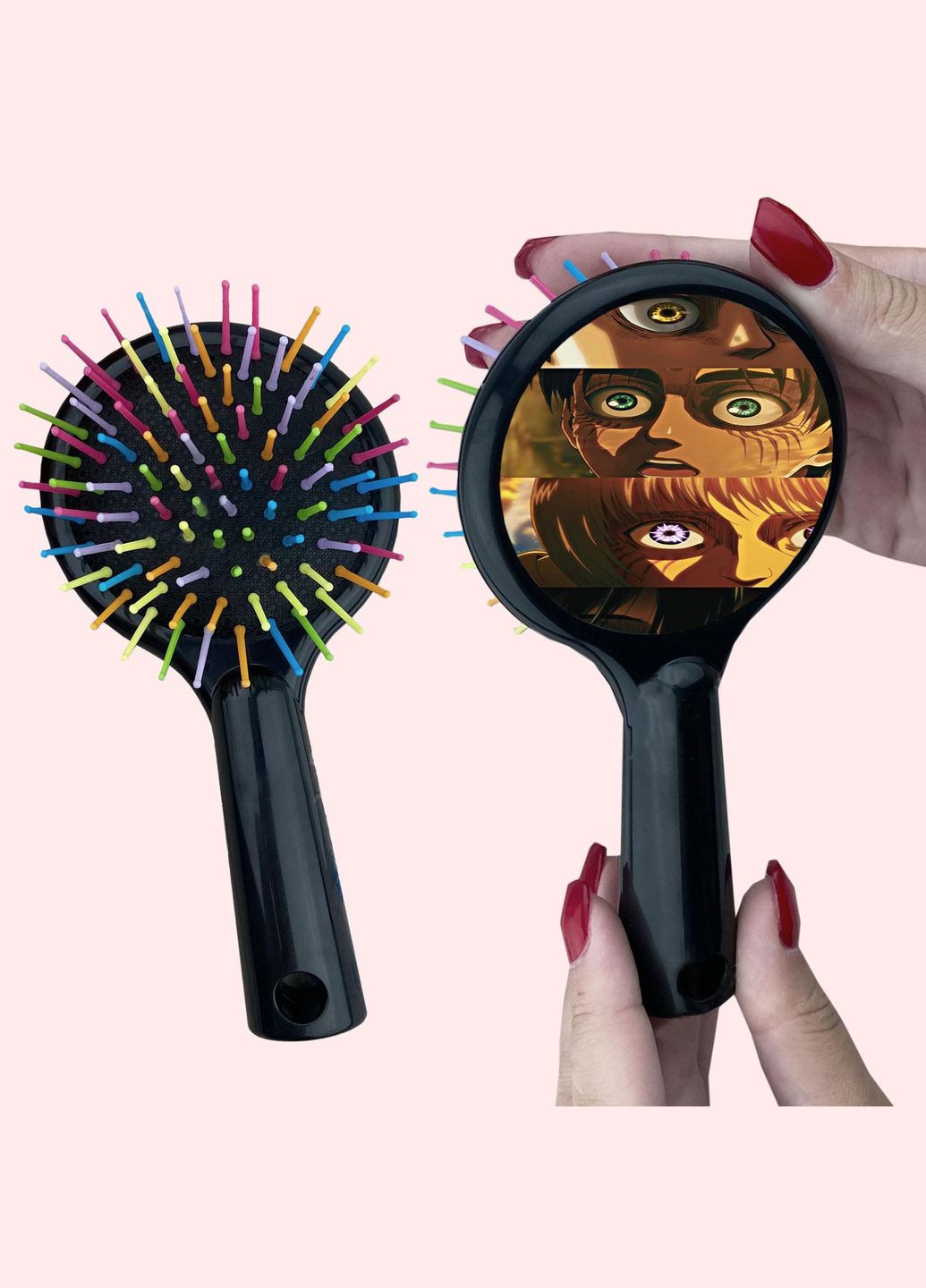 Гребінець для волосся Аніме Атака Титанів #0006 чорний No Brand (315045708)