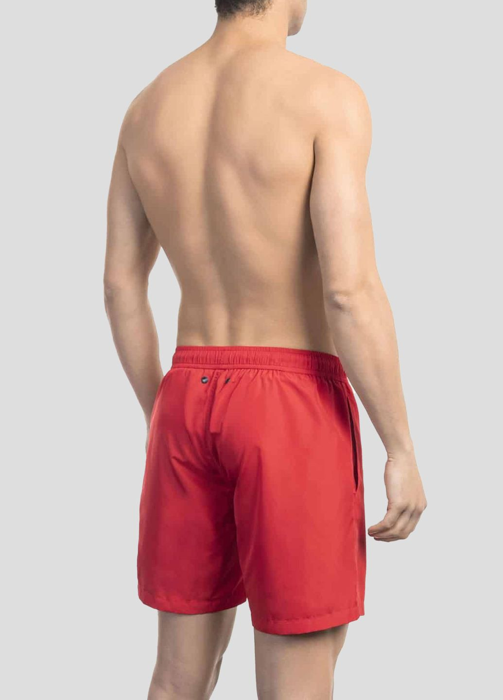 Красные пляжные шорты с лого Dirk Bikkembergs (292012549)