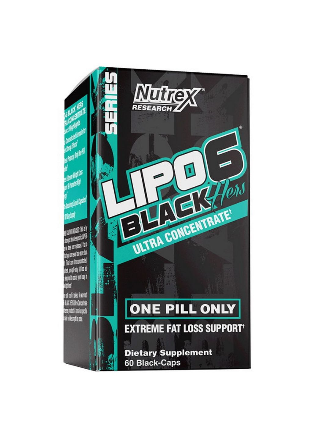 Жироспалювач Lipo-6 Black Hers UC, 60 капсул Nutrex Research (294925871)