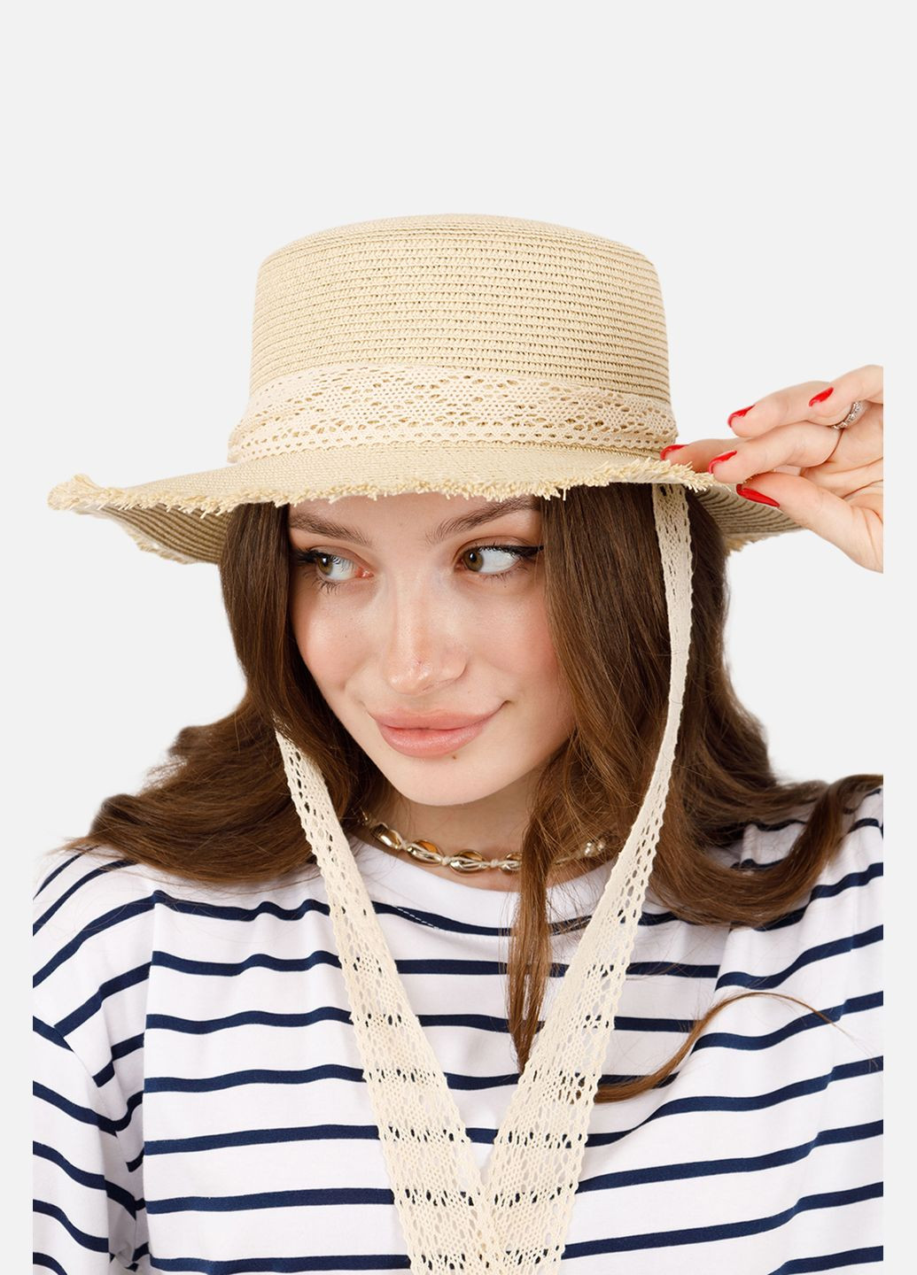 Шляпа женская цвет молочный ЦБ-00253176 No Brand (297136344)