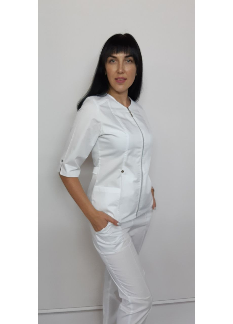 Костюм жіночий медичний Мілан котон блискавка три чверті рукав 54, No Brand (361360438)