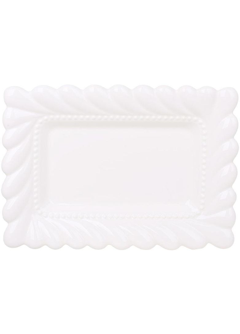 Блюда порцелянові "White City Tiffany" 31х22см, набір 2 прямокутних блюда BonaDi (372175576)