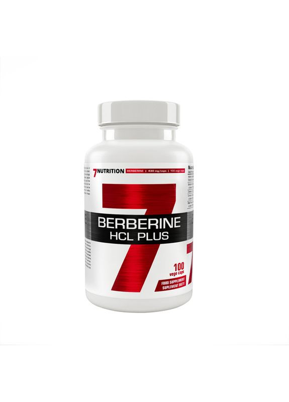 Берберин гідрохлорид Berberine HCL Plus (Cinnamon Curcumin Piperine) 100 caps 7 Nutrition (285712272)