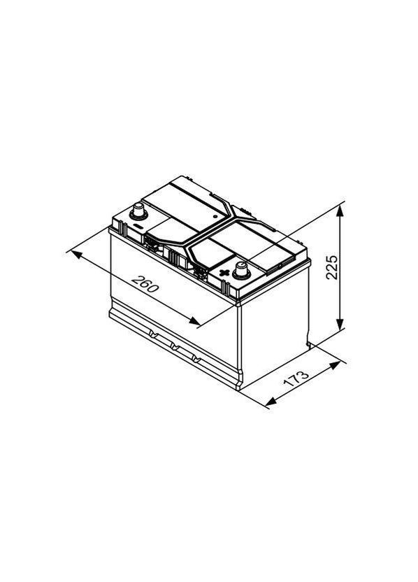 Акумулятор S4 EFB 72Аh EN 760A Bosch (305767901)