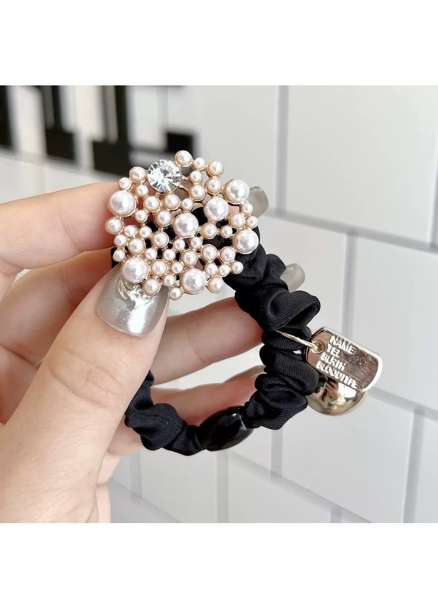 Гумка для волосся з перлинною брошкою квітка "Шарм" ( ) China (367838099)