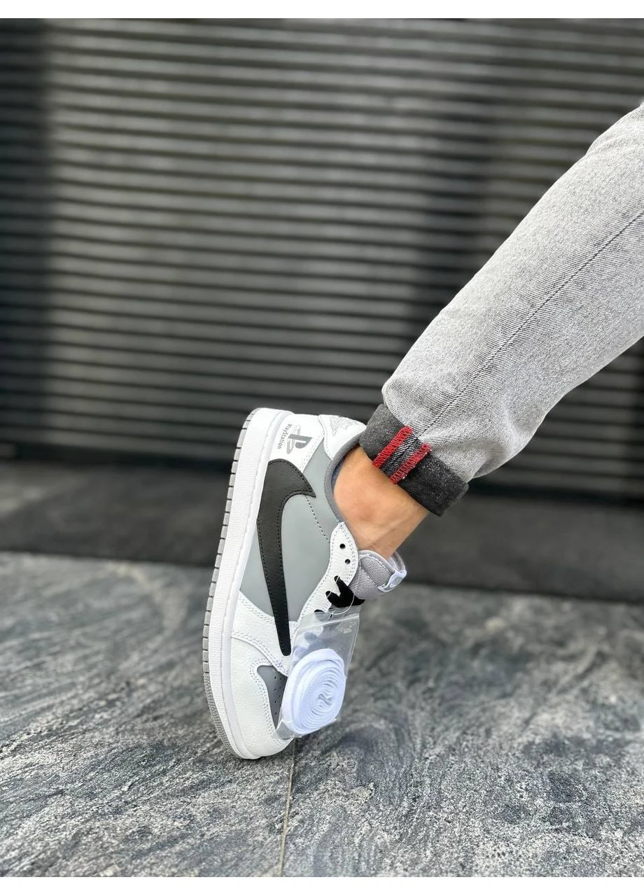 КРОССОВКИ ЖЕНСКИЕ NIKE SB X TRAVIS SCOTT X PLAYSTATION НАЙК СБ ДАНК No Brand белые демисезоны (368884622)