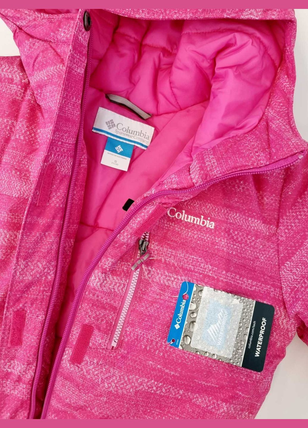 Рожева зимня куртка зимова для дівчаток Columbia Alpine Free Fall ll