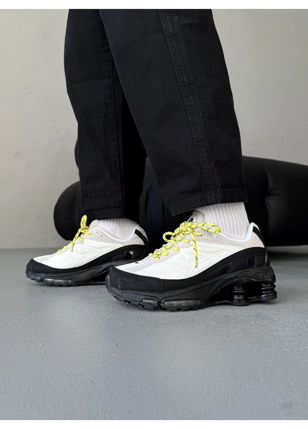 Черные летние кроссовки nike shox ride 2 black/sail найк шокс райд 2 No Brand
