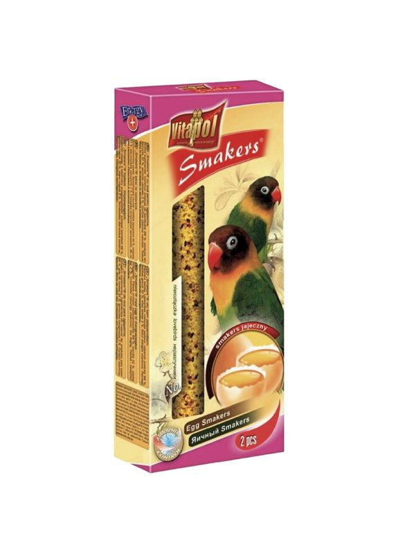 Smakers Snack Снекі для нерозлучників з яйцем 80г Vitapol (276973563)