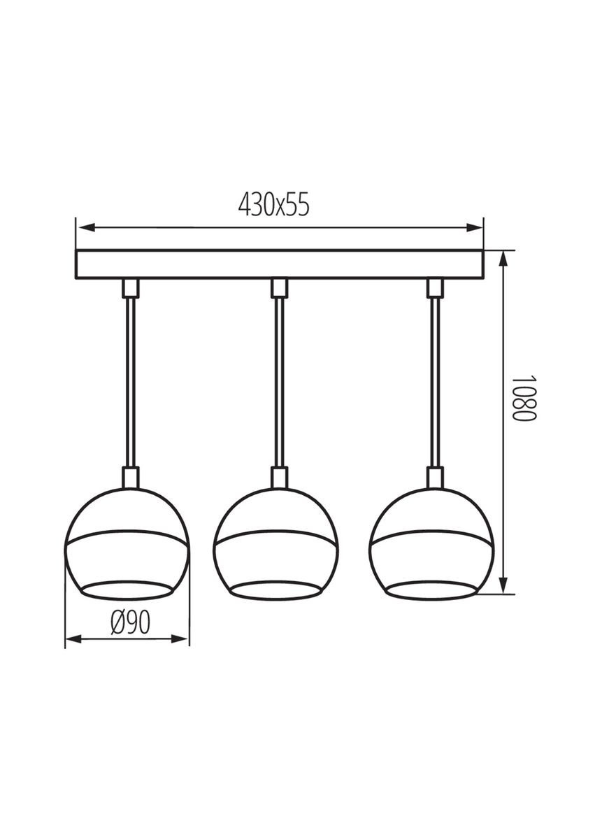 Подвесной светильник 33684 Galoba GU10 3x35W IP20 Kanlux (305759074)