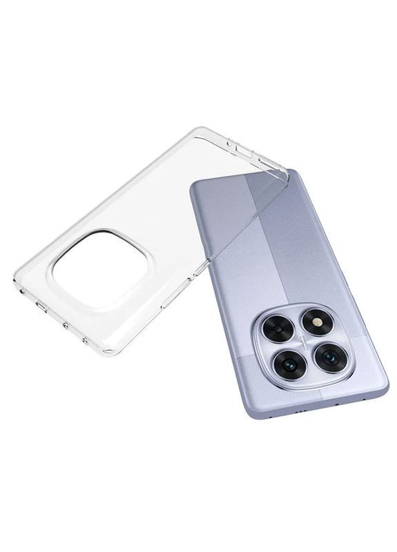 Чехол TPU Epic Transparent 1,5 mm для Xiaomi Redmi Note 14 Pro+ 5G Прозрачный Epik (372845675)