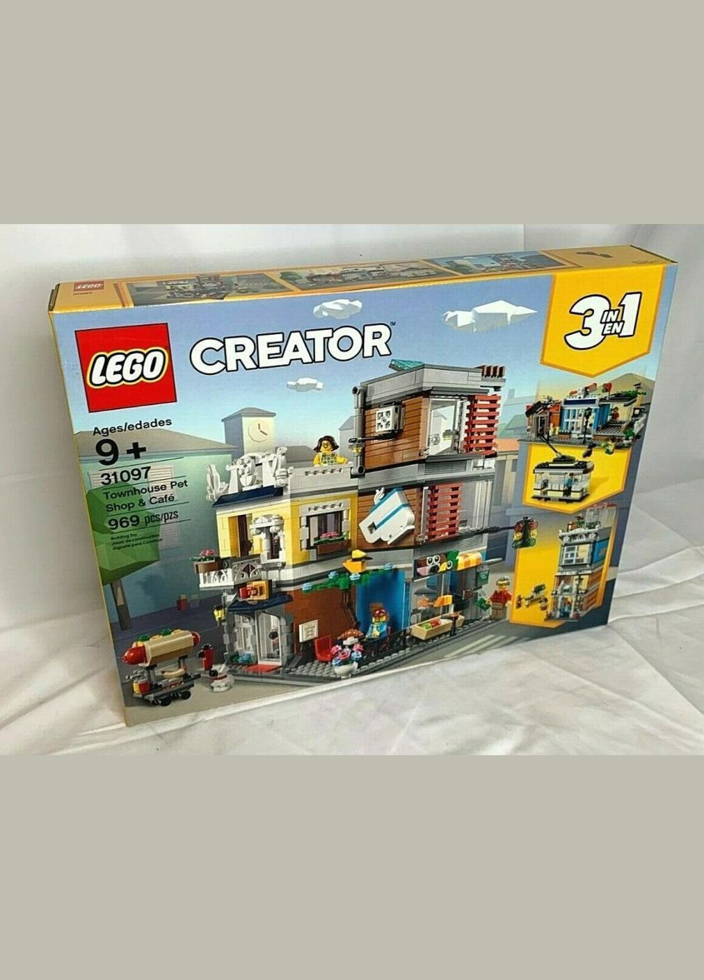 Конструктор Creator 31097 Зоомагазин і кафе в центрі міста 969 деталей Lego (292132568)