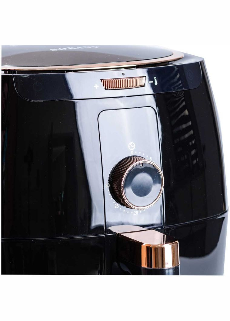 Аэрогриль-фритюрница SK-8027 на 6.5 л с терморегулятором, черный Sokany (328440724)