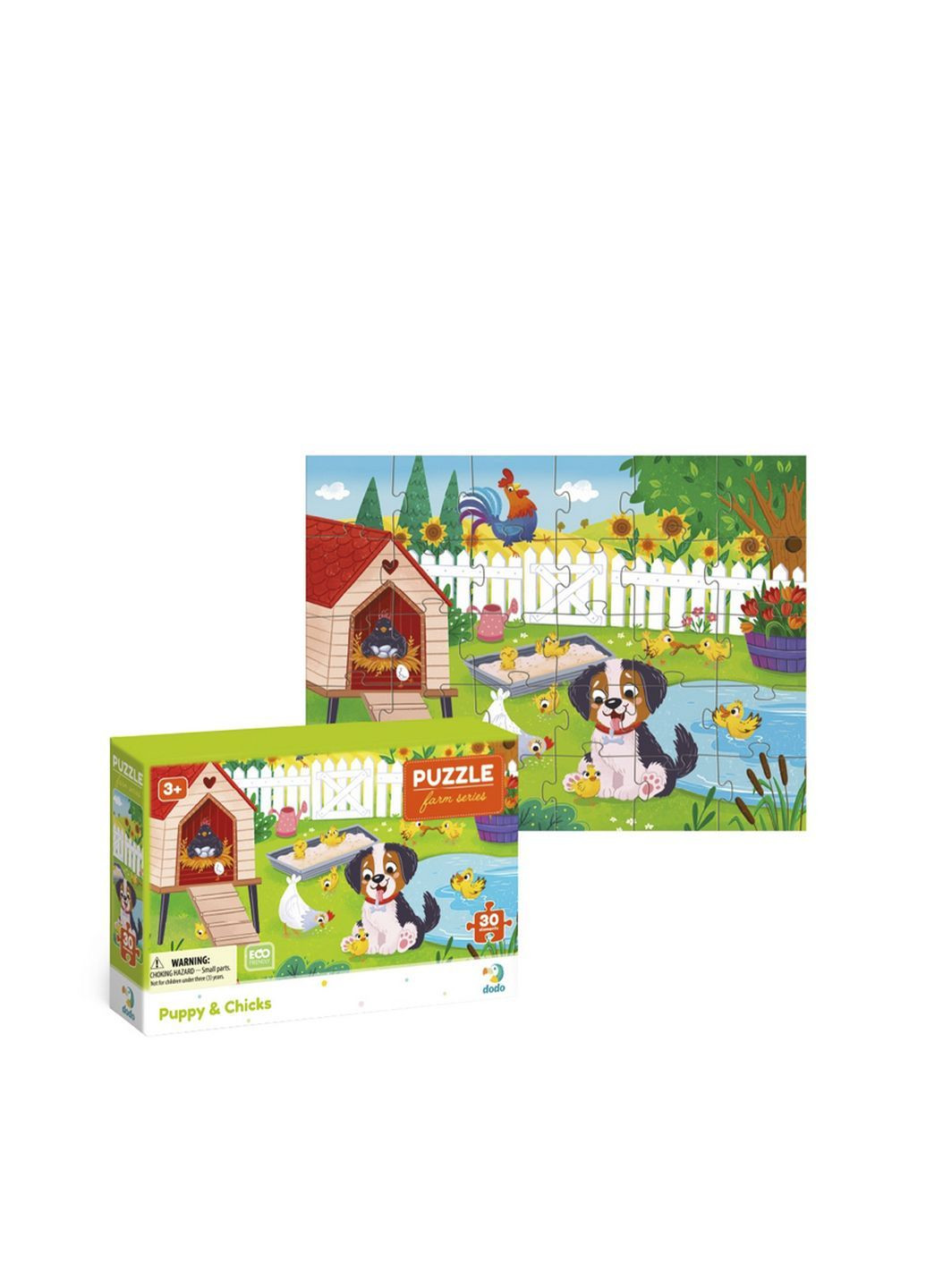 Пазл Песик и цыплята, 30 элементов цвет разноцветный CB-00286042 Dodo (362640792)