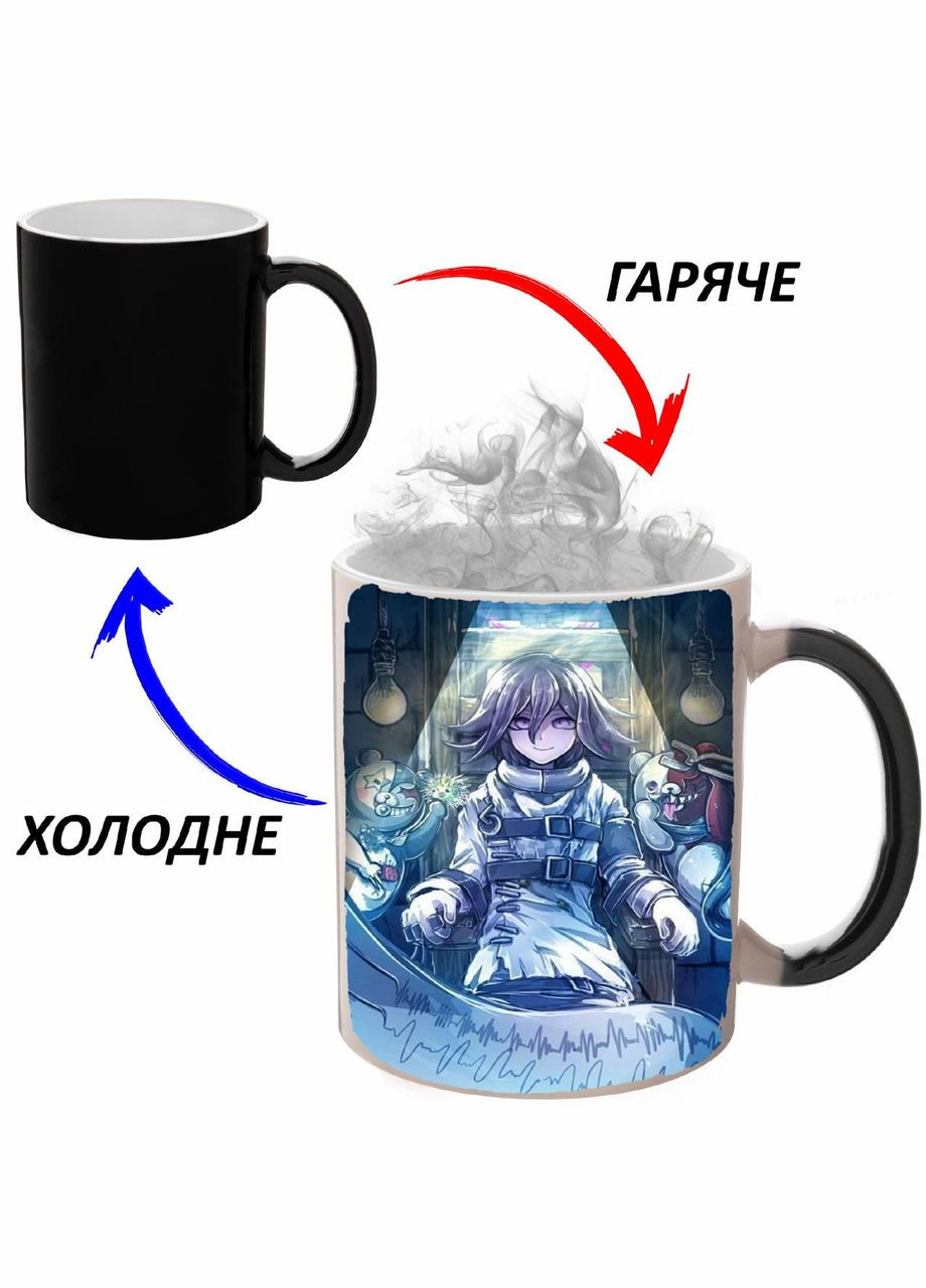 Чашка хамелон Данганромпа Аніме #017 (кухоль, горнятко) Чорна 330 мл No Brand (323471675)