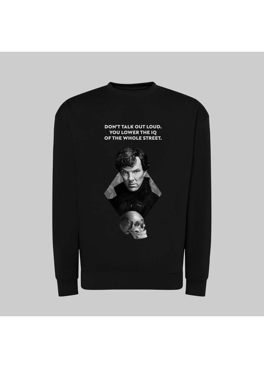Світшот з принтом "Don't talk out loud". Sherlock (10314799081) ТiШОТКА (365435839)