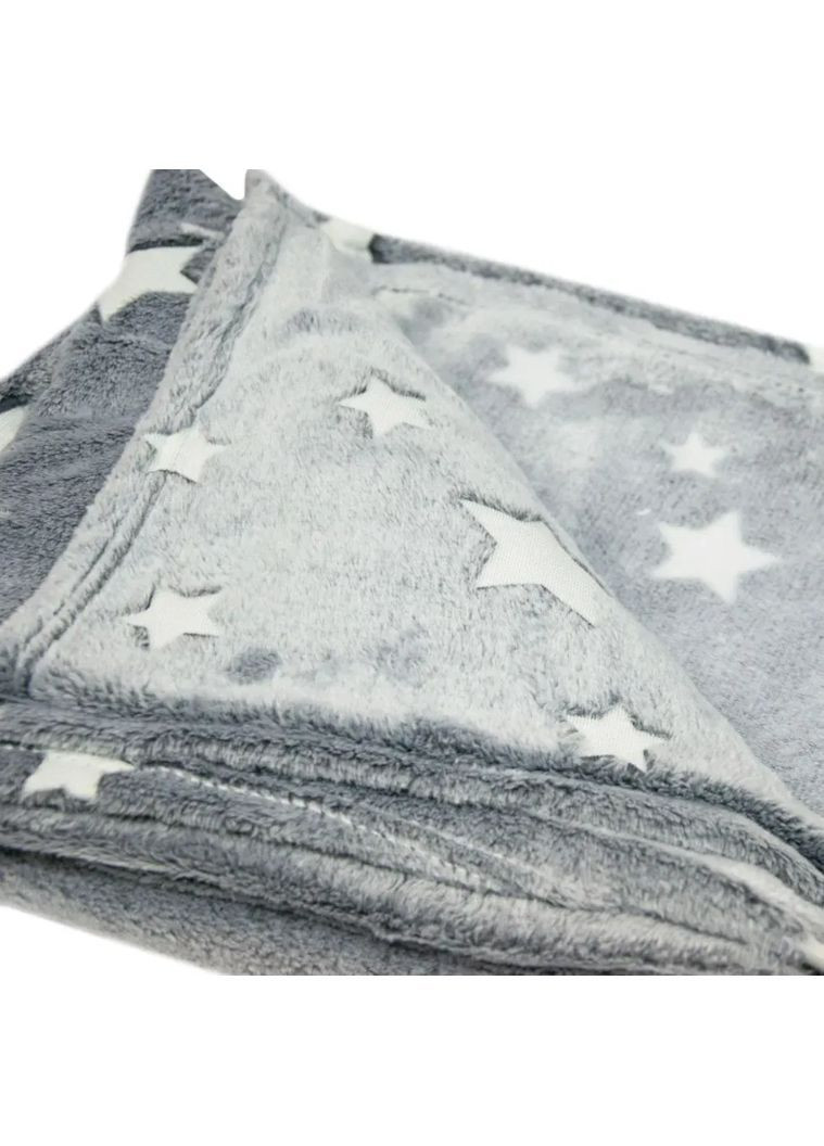 Дитячий плед що світиться в темряві 150х120см / Плед покривало / Плед зі зірками, що світяться No Brand (362672780)