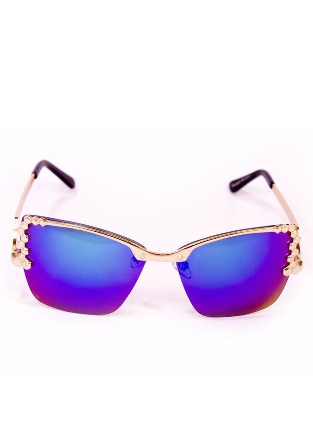 Женские солнцезащитные зеркальные очки 6363-3 BR-S (291984187)