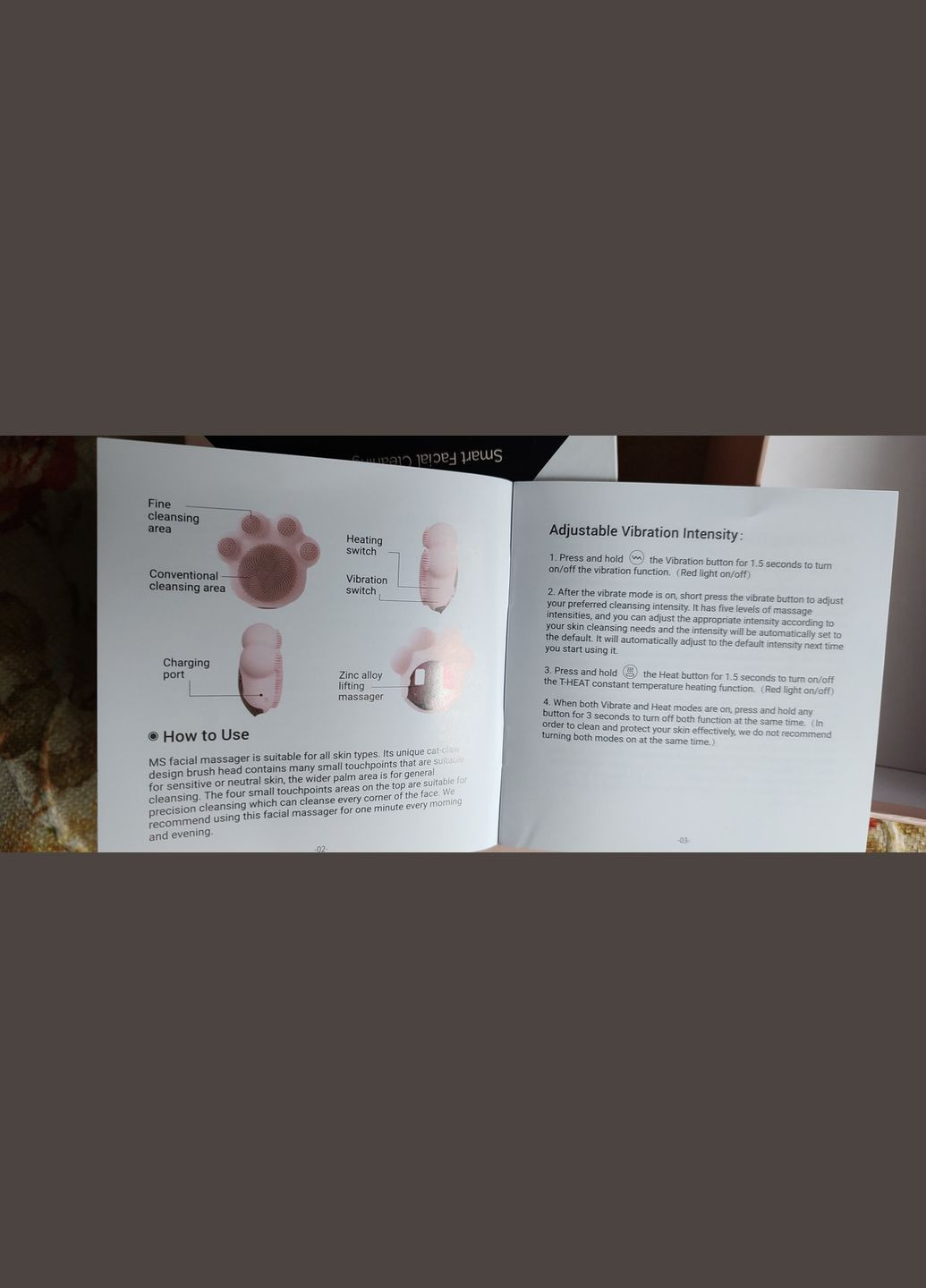 Melodysusie Щітка для очищення обличчя Котяча лапа - Smart Facial Cleaning Massager Melody (316090302)