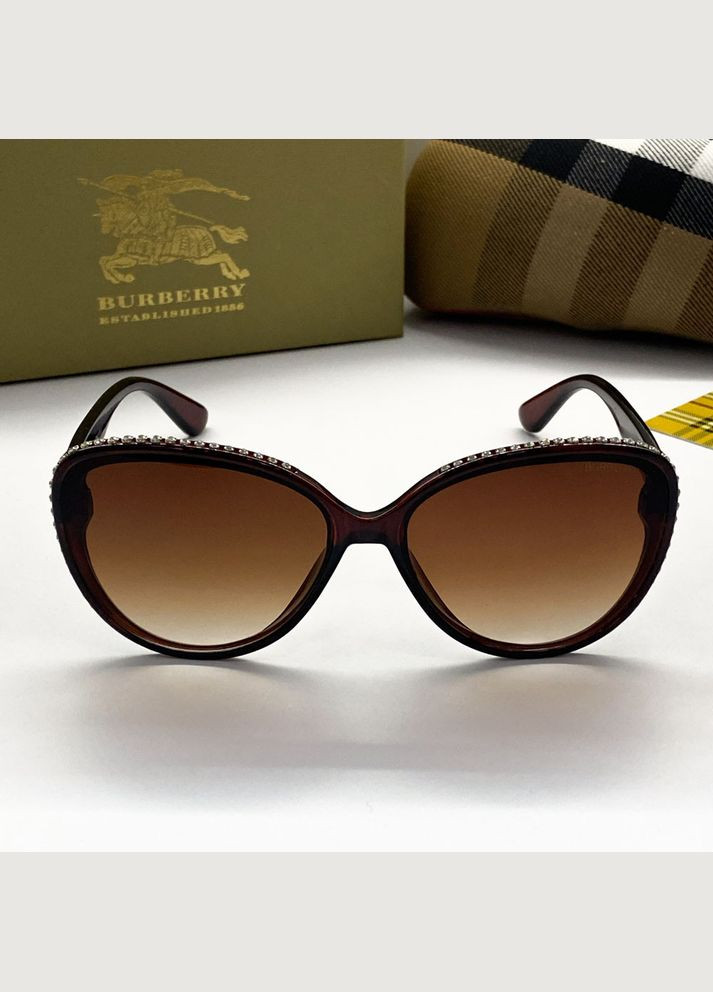 Женские брендовые очки (66032) коричневые No Brand (322157255)