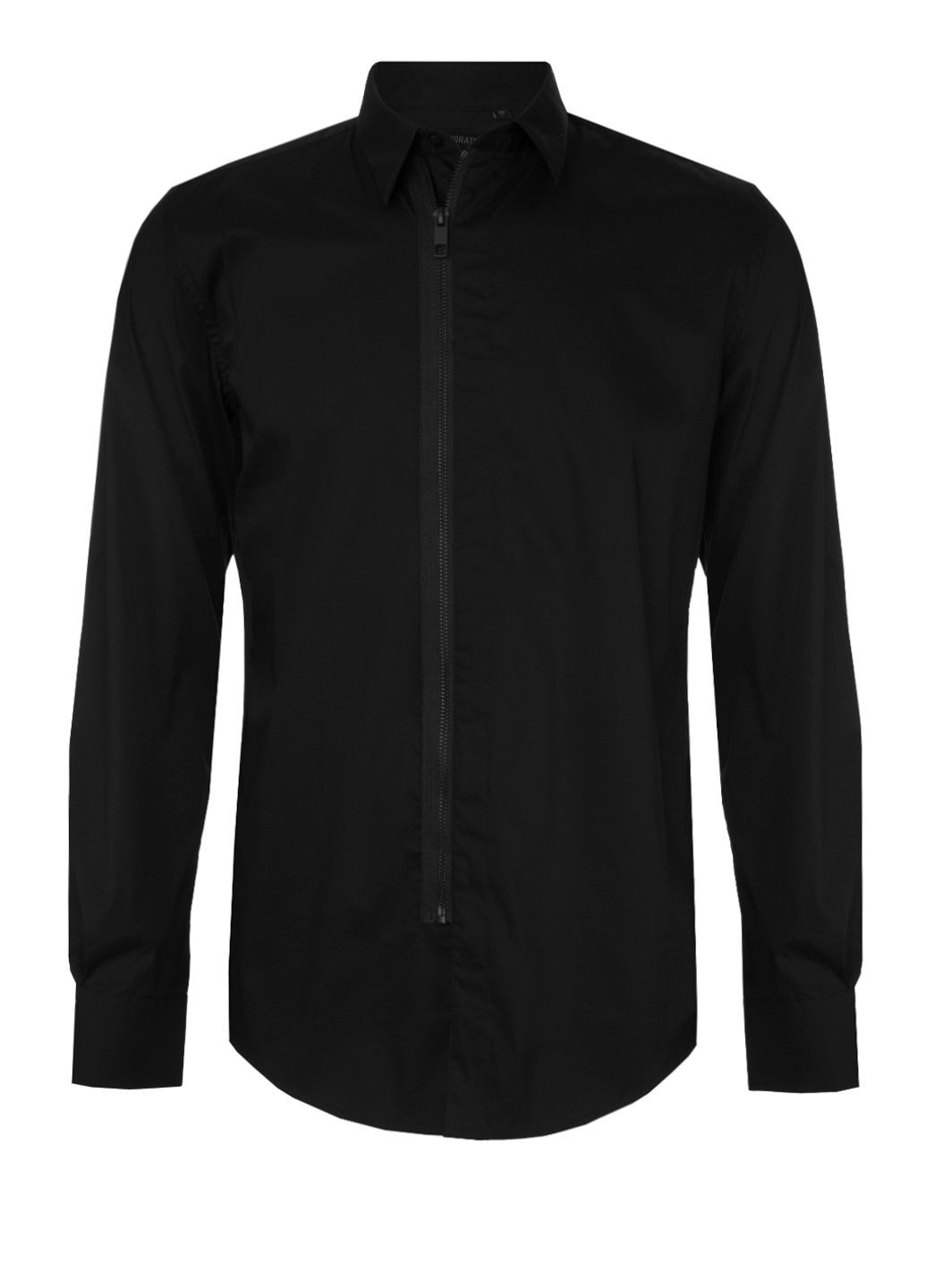 Чорна сорочка slim на довгий рукав Antony Morato (329294878)