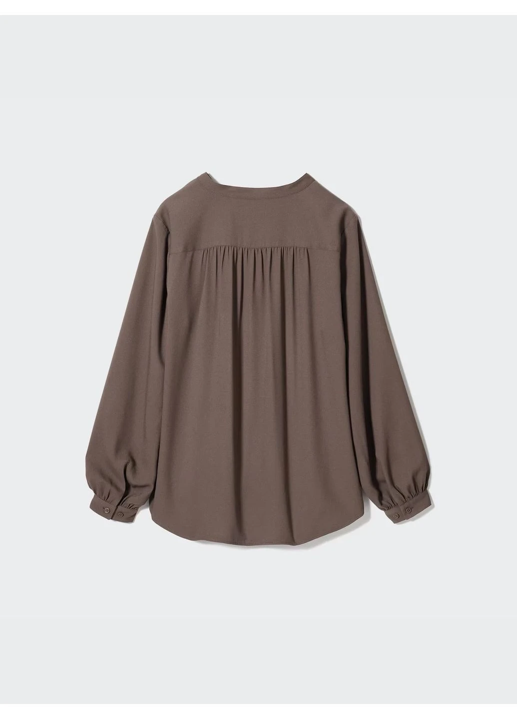 Коричневая рубашка Uniqlo