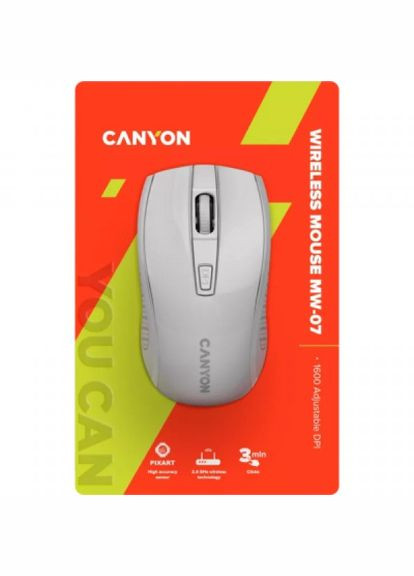 Мишка (CNE-CMSW07W) Canyon mw-7 wireless white (275091940)