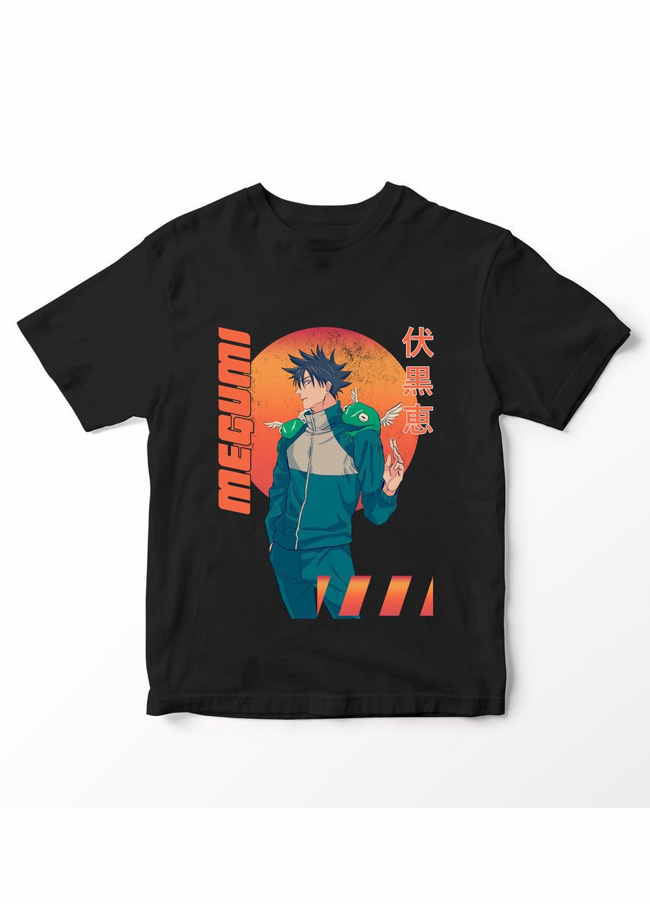 Черная футболка с аниме принтом магическая битва-28 No Brand