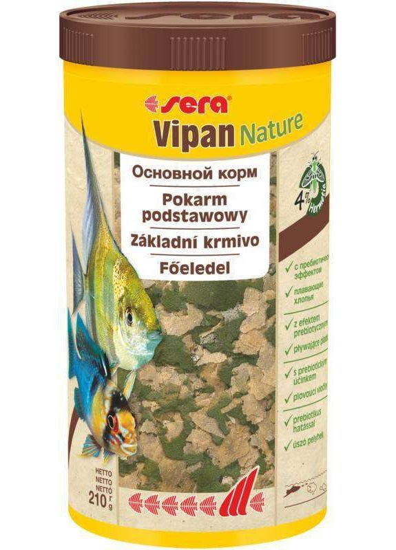Корм Vipan Nature для акваріумних риб у пластівцях 1000 мл 210 гр Sera (278369079)