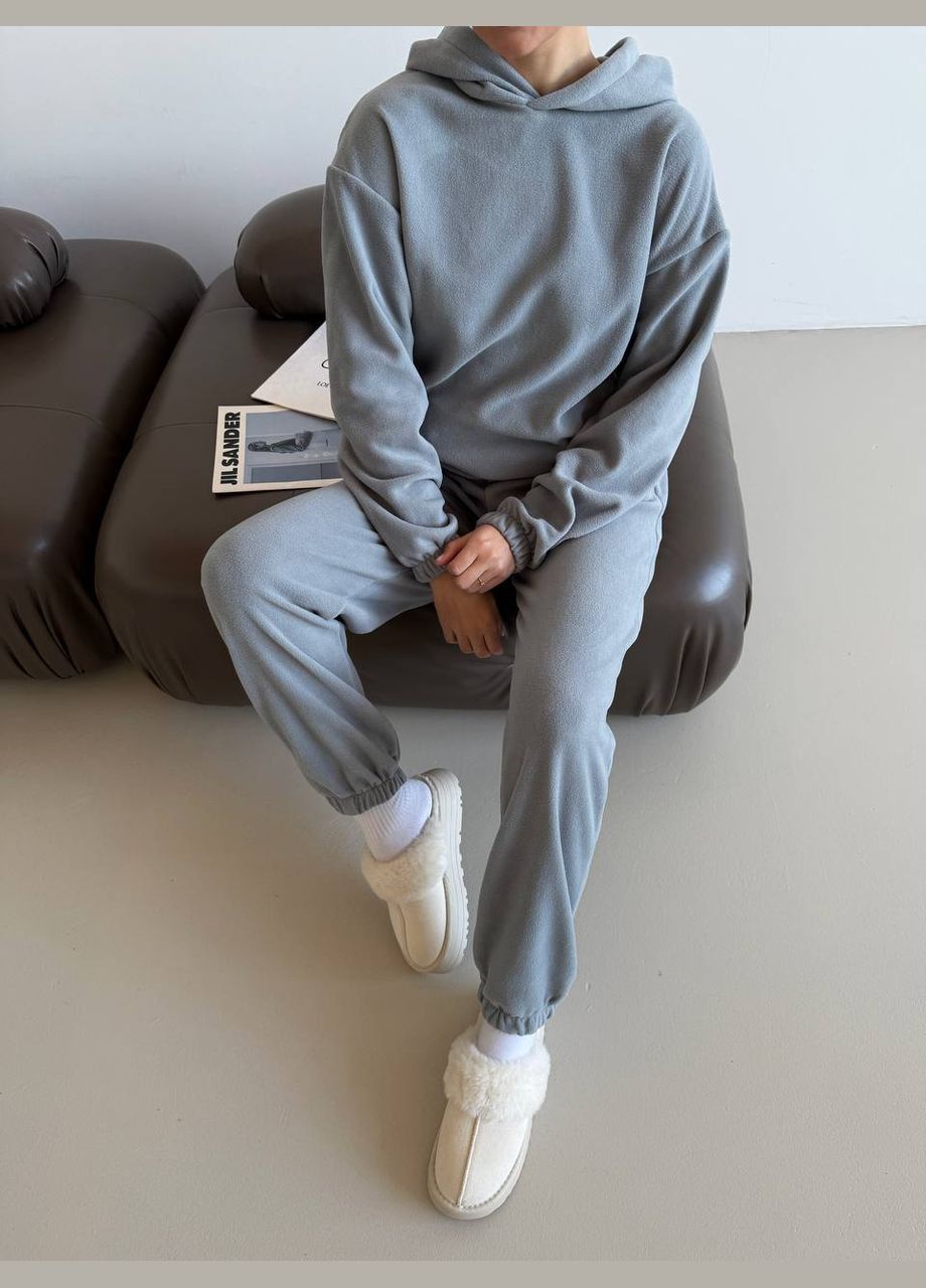 Базовий флісовий костюм з худі та джогерами Adelante (316354756)