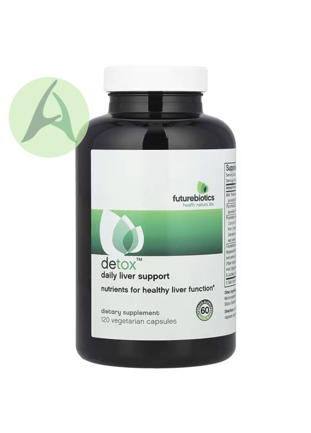 Detox, добавка для ежедневной поддержки печени, 120 капсул FutureBiotics (366670550)