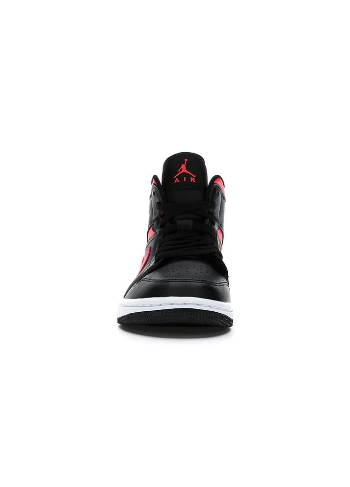 Кроссовки 1 Mid Black Siren Red Black/Pink BQ6472-004 Air Jordan комбинированные всесезоны (399393145)