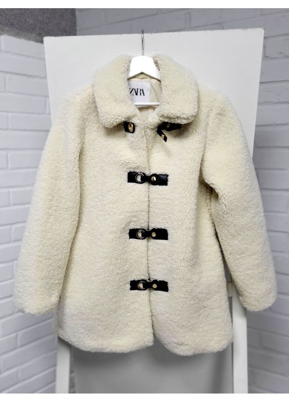 Еко шубка полупальто зі штучної овчини Zara (365060283)