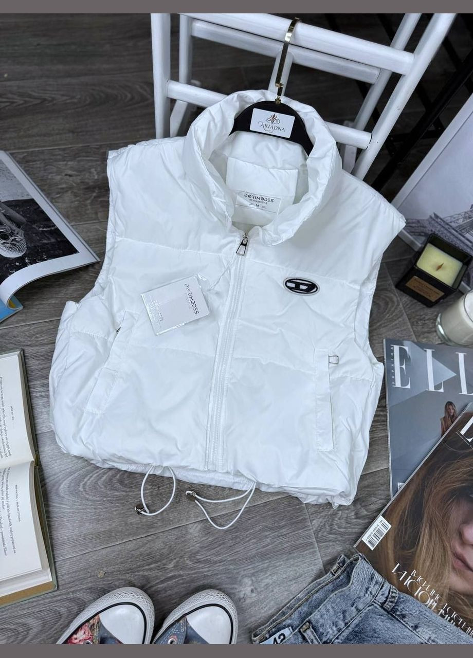 Жилетка вкорочена з кишенями на блискавці,плащівка No Brand (346432432)