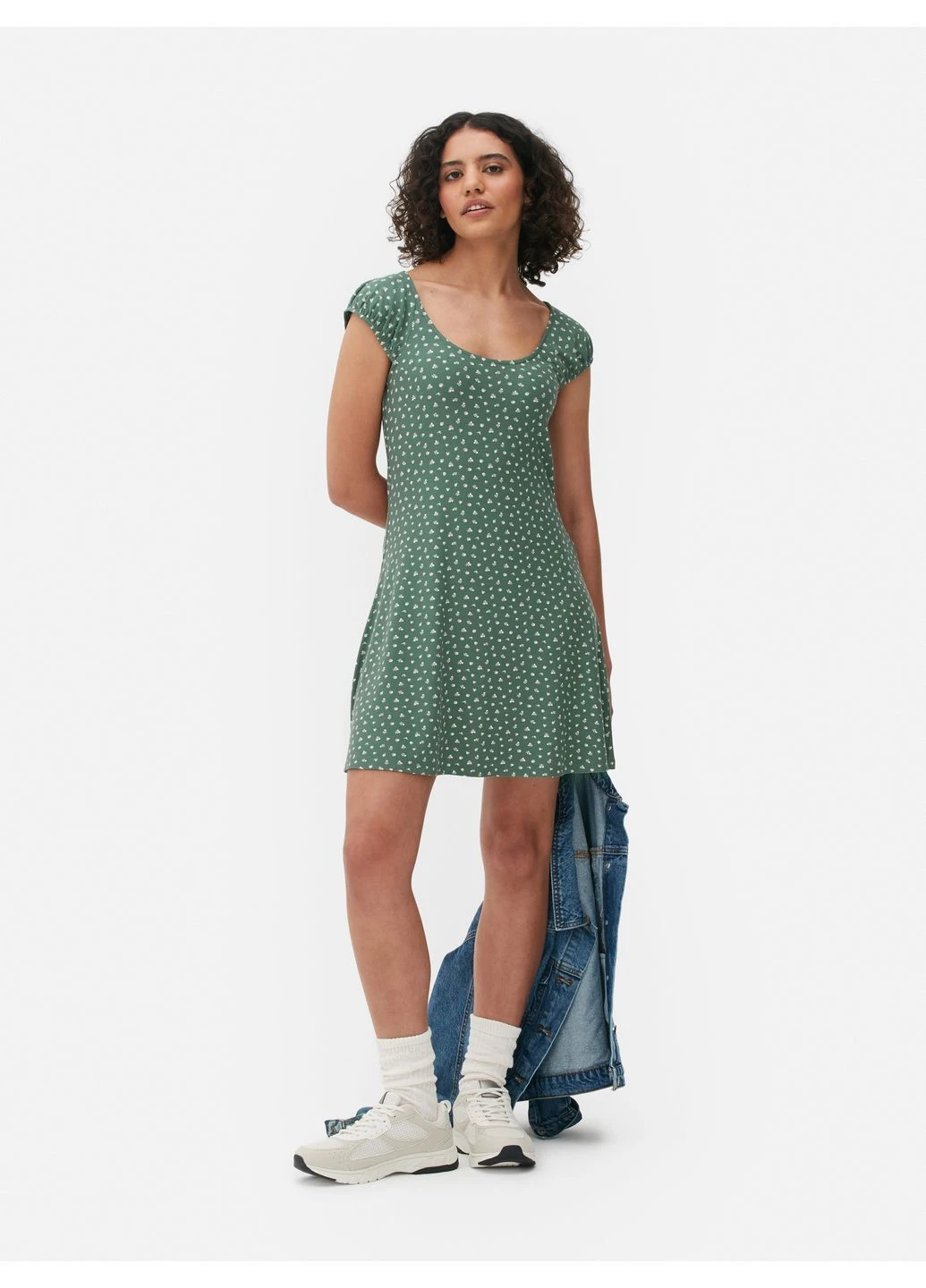 Зелена сукня літо,зелений в візерунки, Primark
