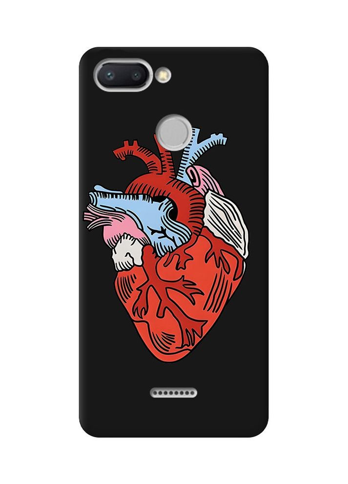 Матовый чехол на Xiaomi Redmi 6:: Сердце анатомическое (принт 250) Creative (359493923)