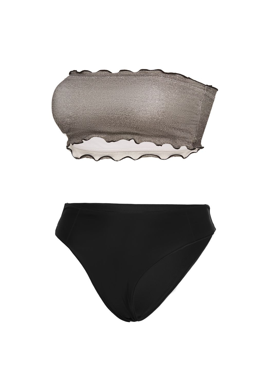 Сірий літній купальник No Brand