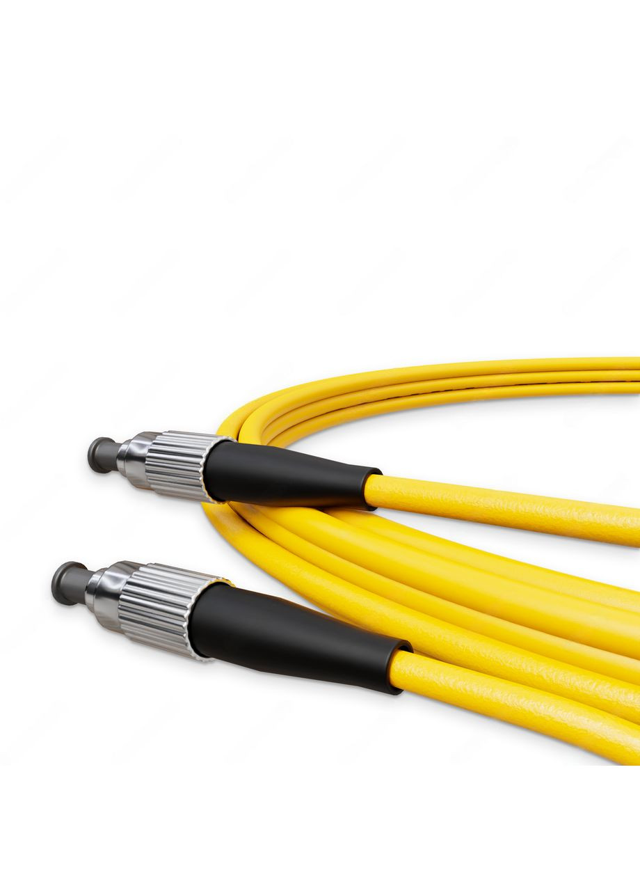Патч-корд оптический FC/UPC-FC/UPC Желтый LSZH, Singlemode G.652.D (SM), Simplex, 3мм - 15 м NanoConnect (299337798)