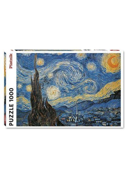 Пазл Звездная ночь Винсент ван Гог, 1000 элементов (PT-540363) Piatnik Зоряна ніч Вінсент ван Гог, 1000 елементів (366155032)