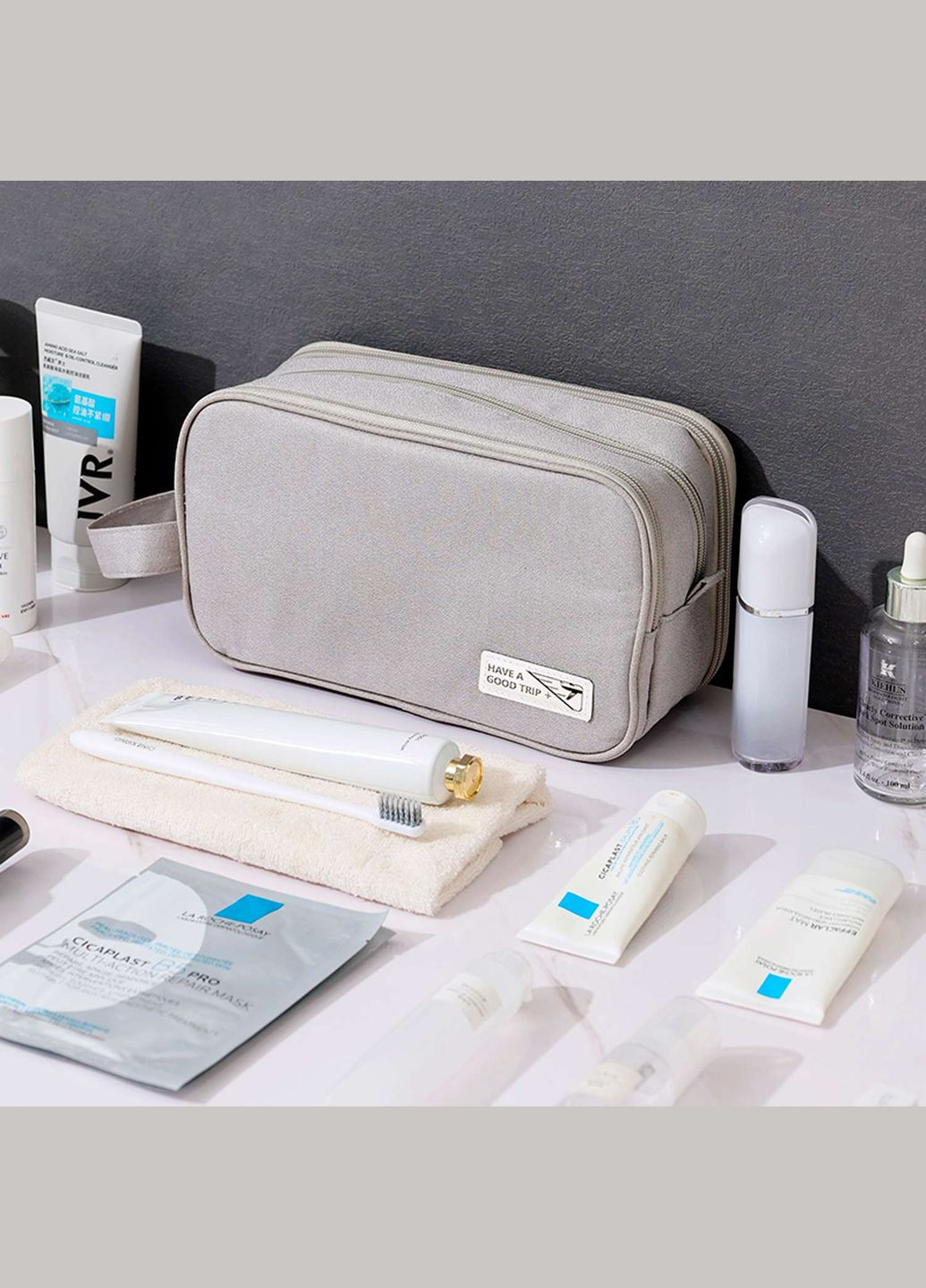 Органайзер-косметичка дорожный 25.5х10х14.5 см Синий (A-026022) LoveYouHome (327091978)